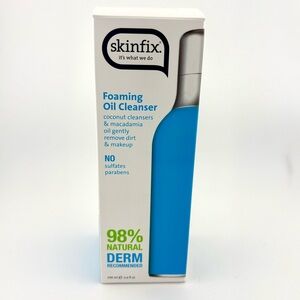 Skinfix Foaming Oil Facial Cleanser Gentle 98% Natural All Skin Types 3.4 oz